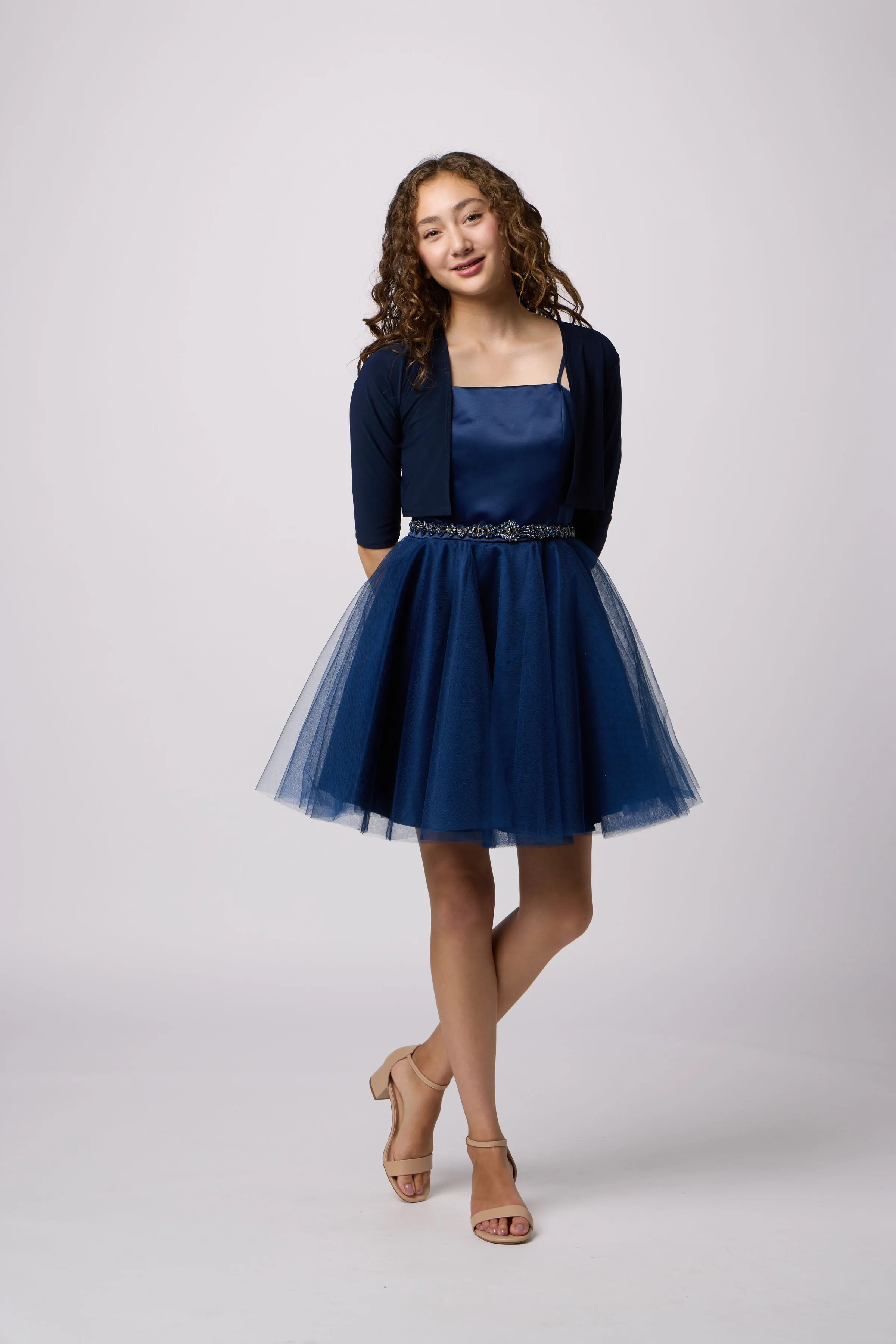 Satin and Tulle Party Dress sold by Un Deux Trois product image thumbnail 2