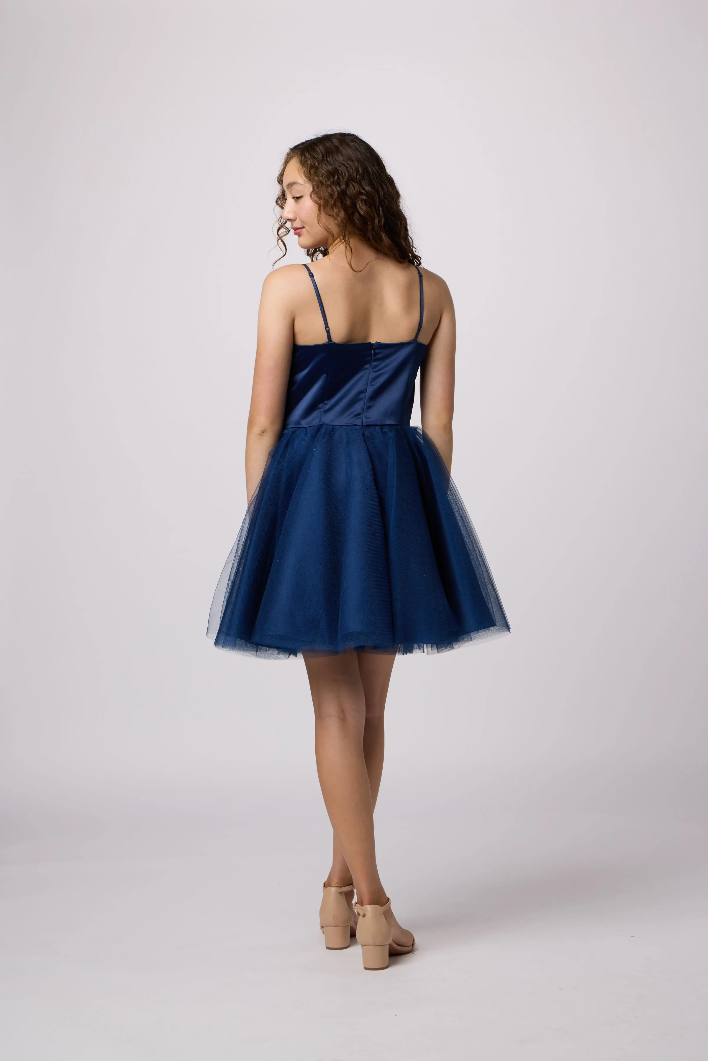 Satin and Tulle Party Dress sold by Un Deux Trois product image thumbnail 3
