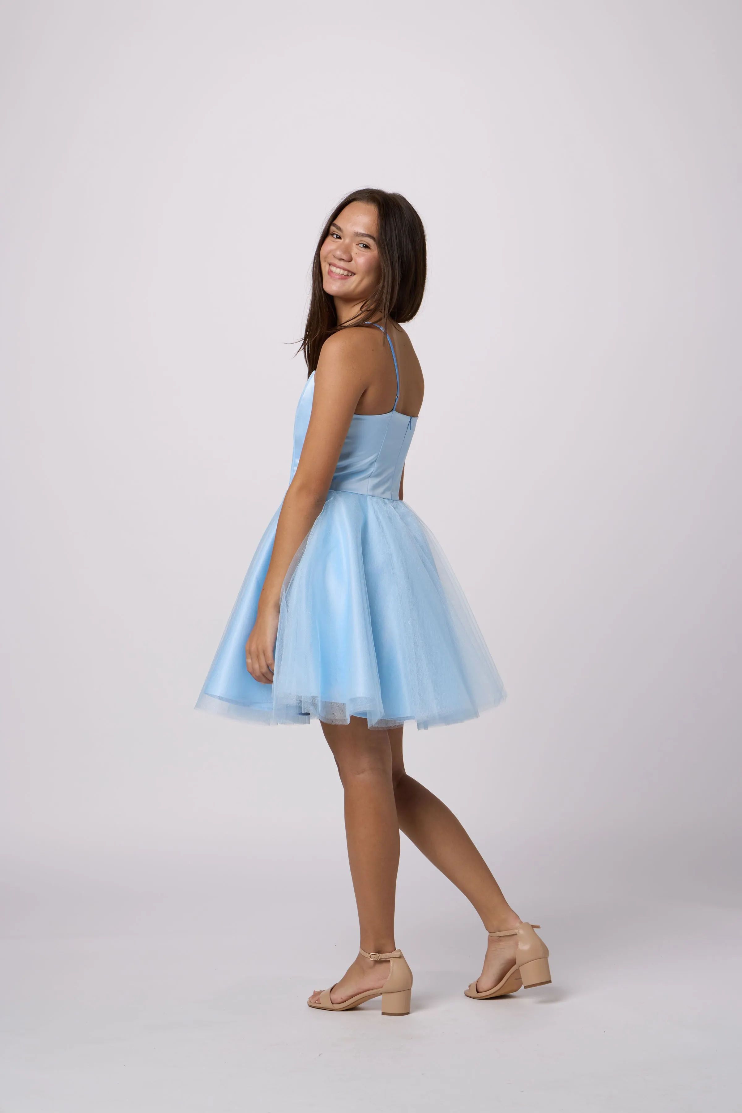 Satin and Tulle Party Dress sold by Un Deux Trois
