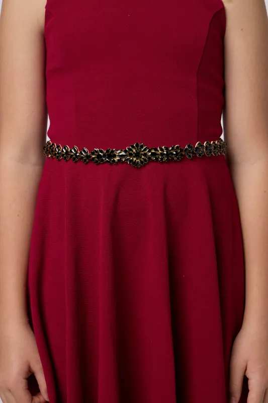 Ribbon Rhinestone Belt sold by Un Deux Trois