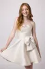 Petite Junior Strapless Jacquard Bow Dress sold by Un Deux Trois