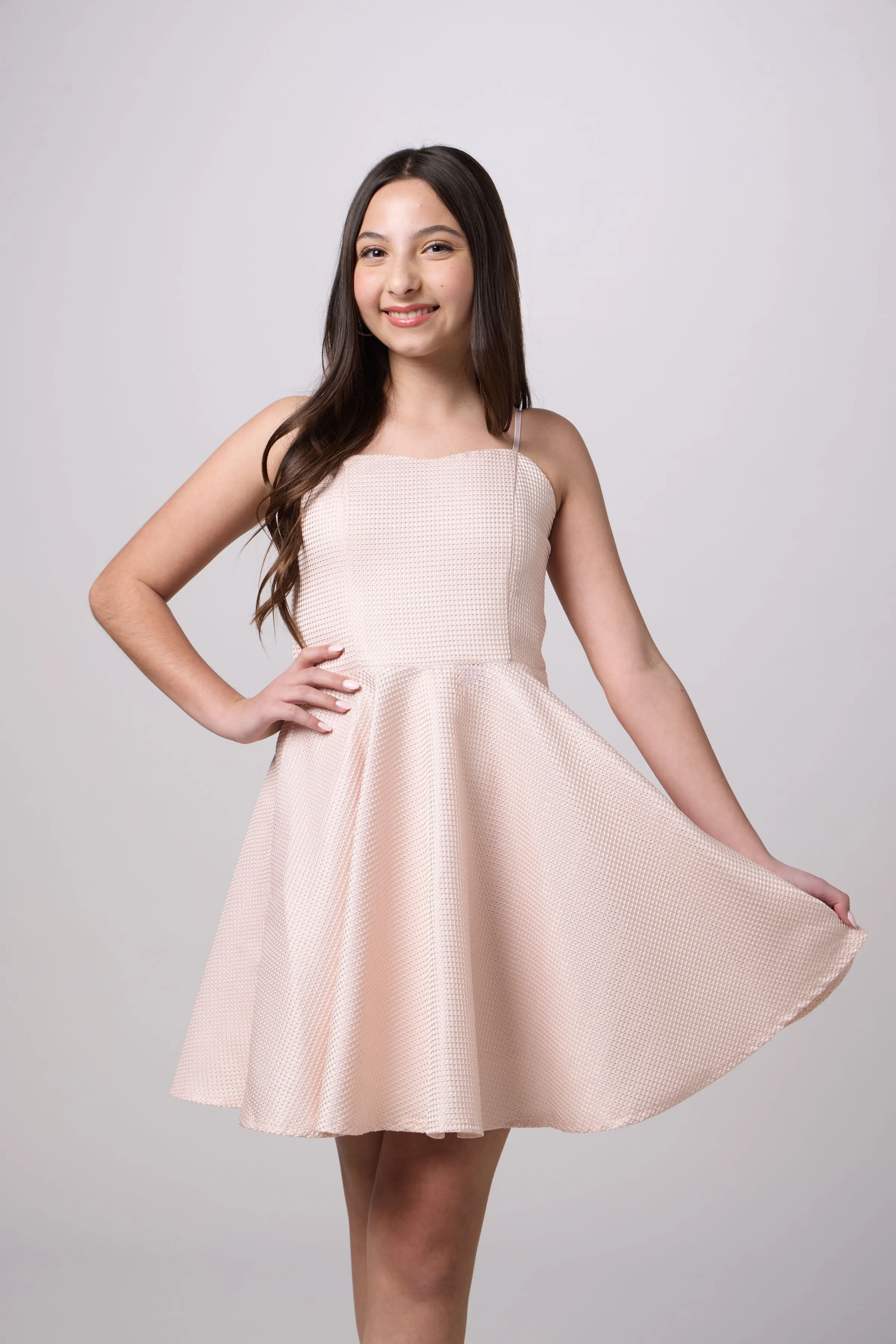 Fit and Flare Party Dress in Longer Length sold by Un Deux Trois