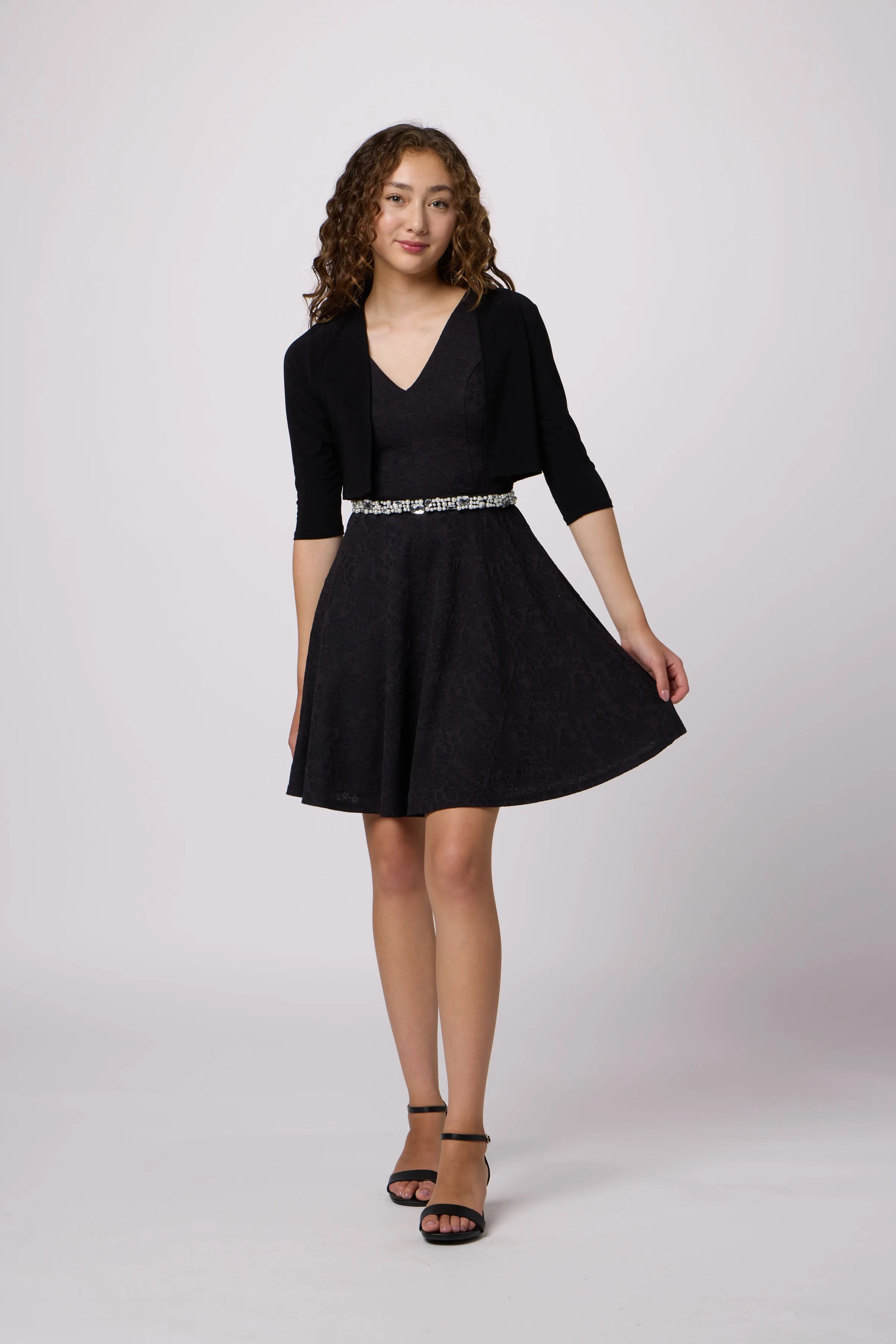 Textured Skater Dress sold by Un Deux Trois product image thumbnail 5