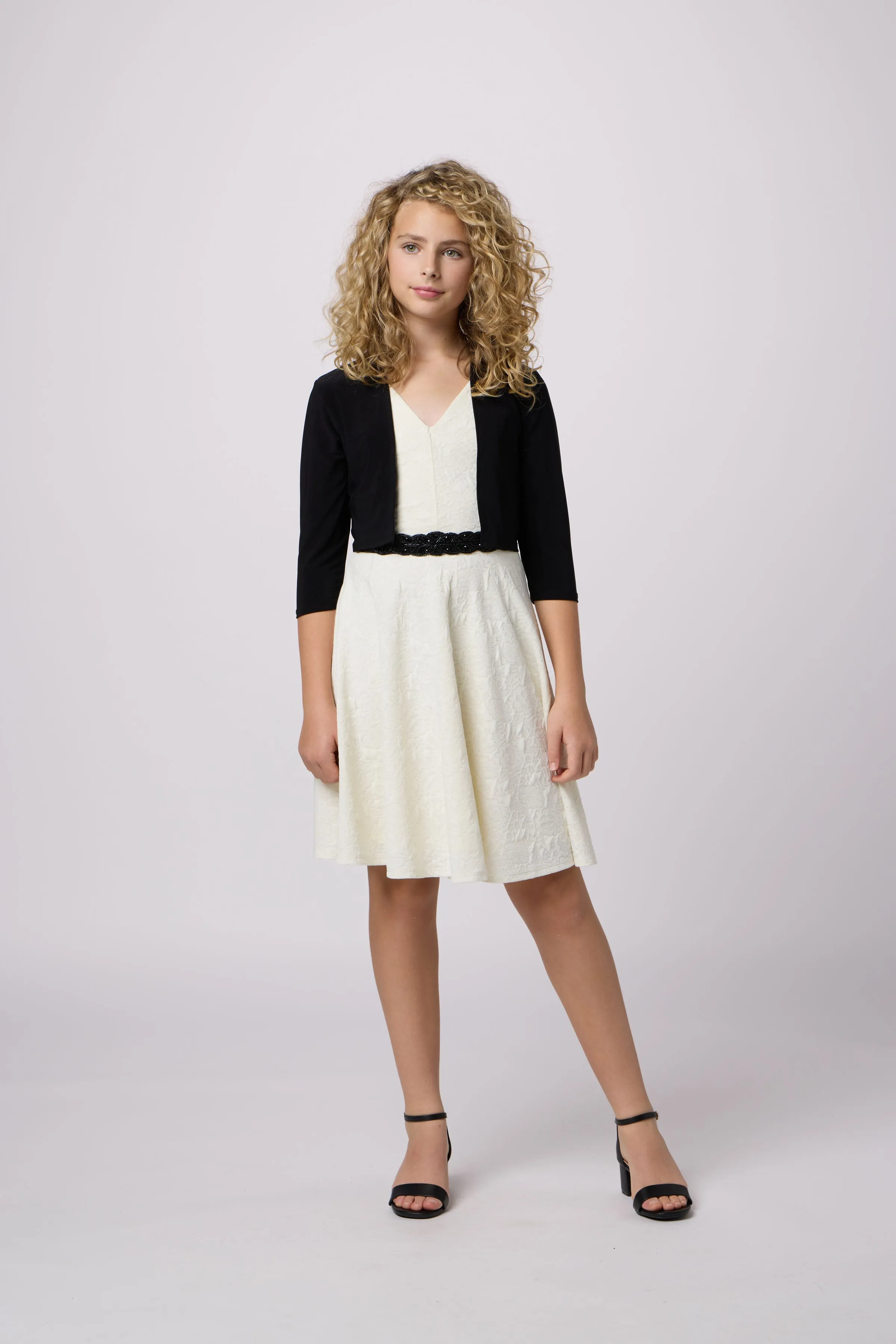 Textured Skater Dress sold by Un Deux Trois product image thumbnail 4