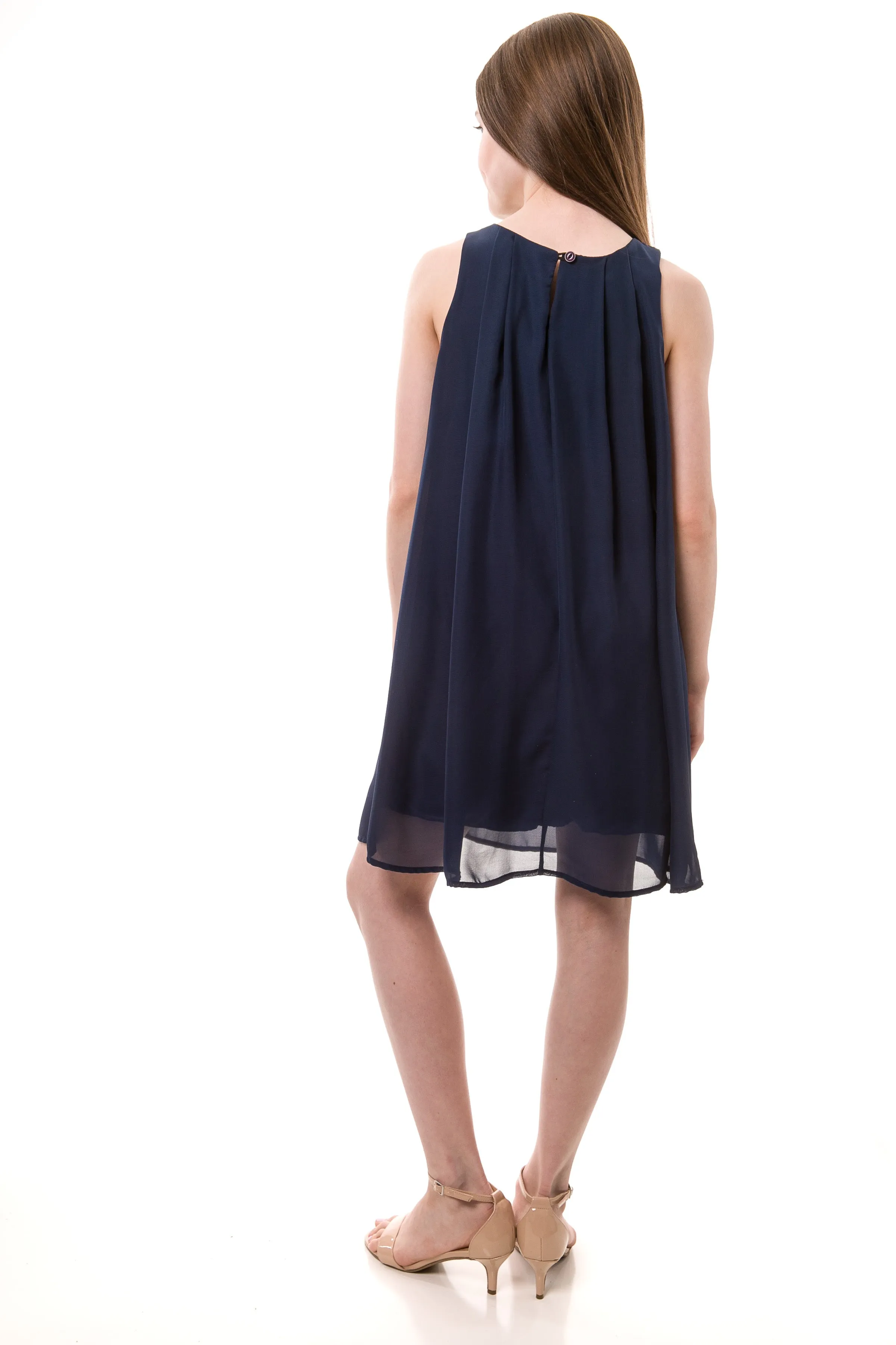 Chiffon Shift Dress sold by Un Deux Trois product image thumbnail 4