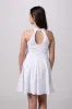 Skater Halter Dress in Longer Length sold by Un Deux Trois
