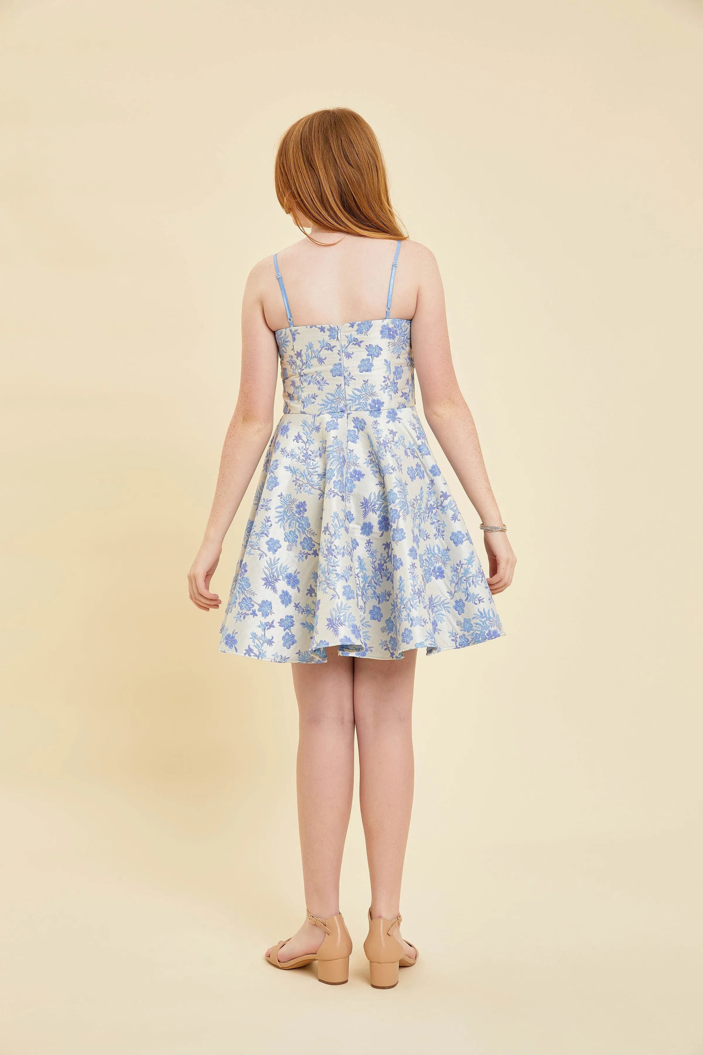 Cap Sleeve Boat Neck Dress In Longer Length sold by Un Deux Trois product image thumbnail 2