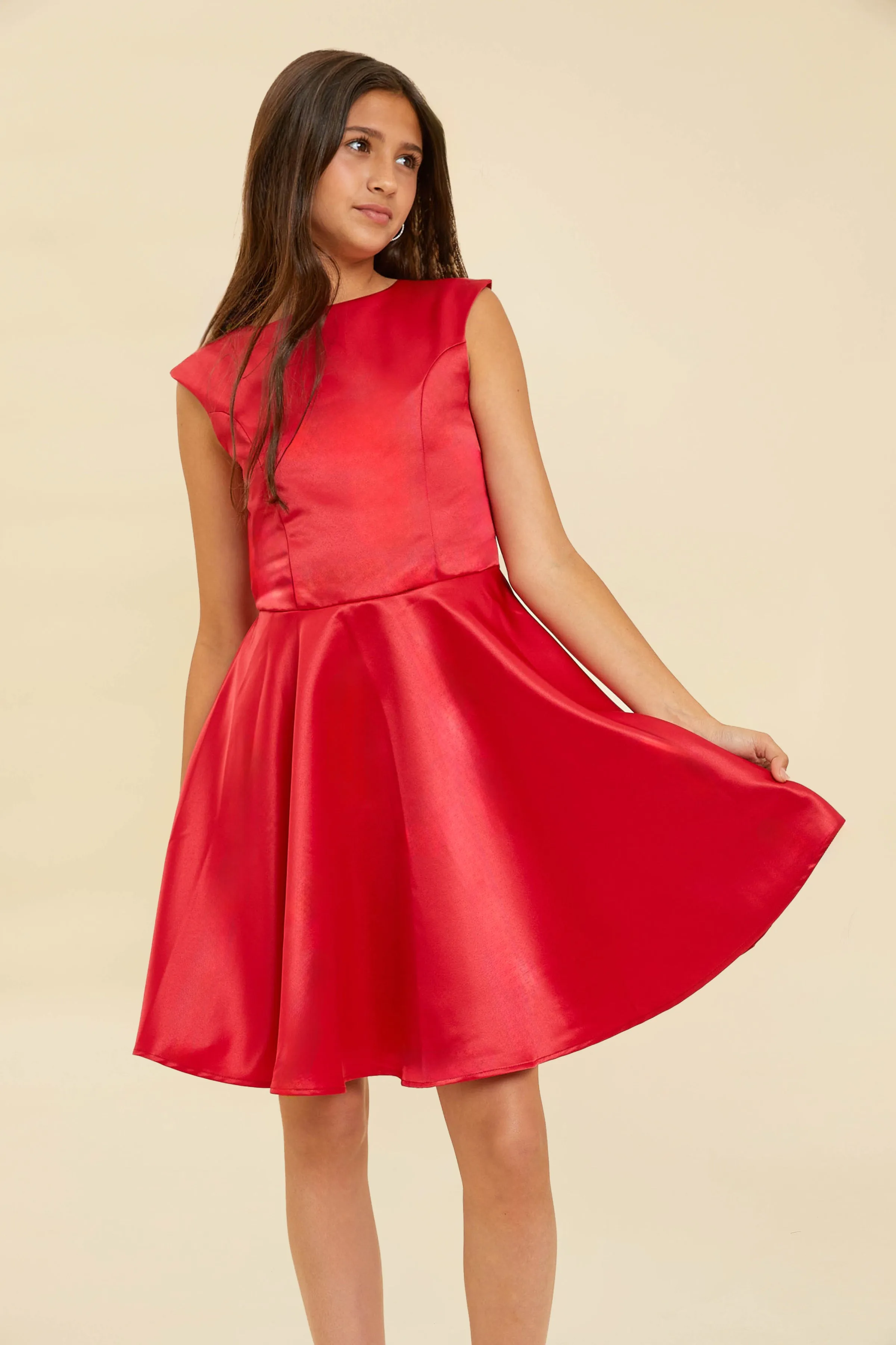 Cap Sleeve Boat Neck Dress In Longer Length sold by Un Deux Trois product image thumbnail 3