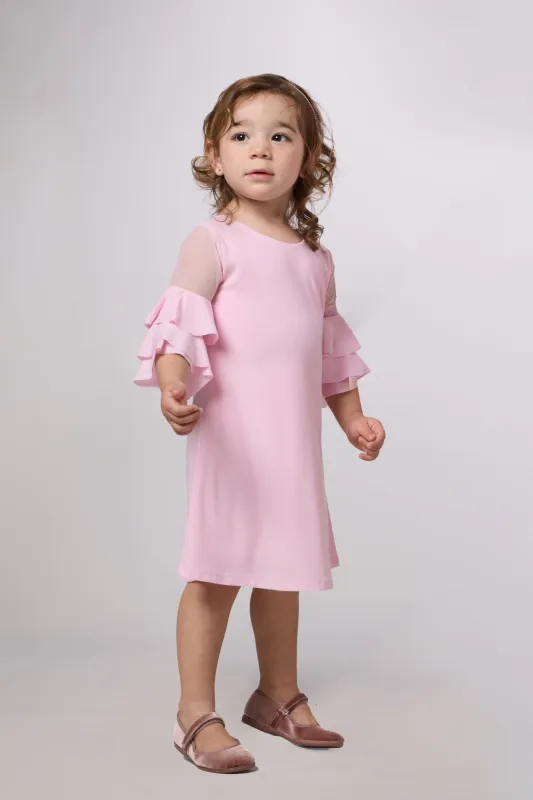 Tiered Sleeve Dress (Littles) sold by Un Deux Trois