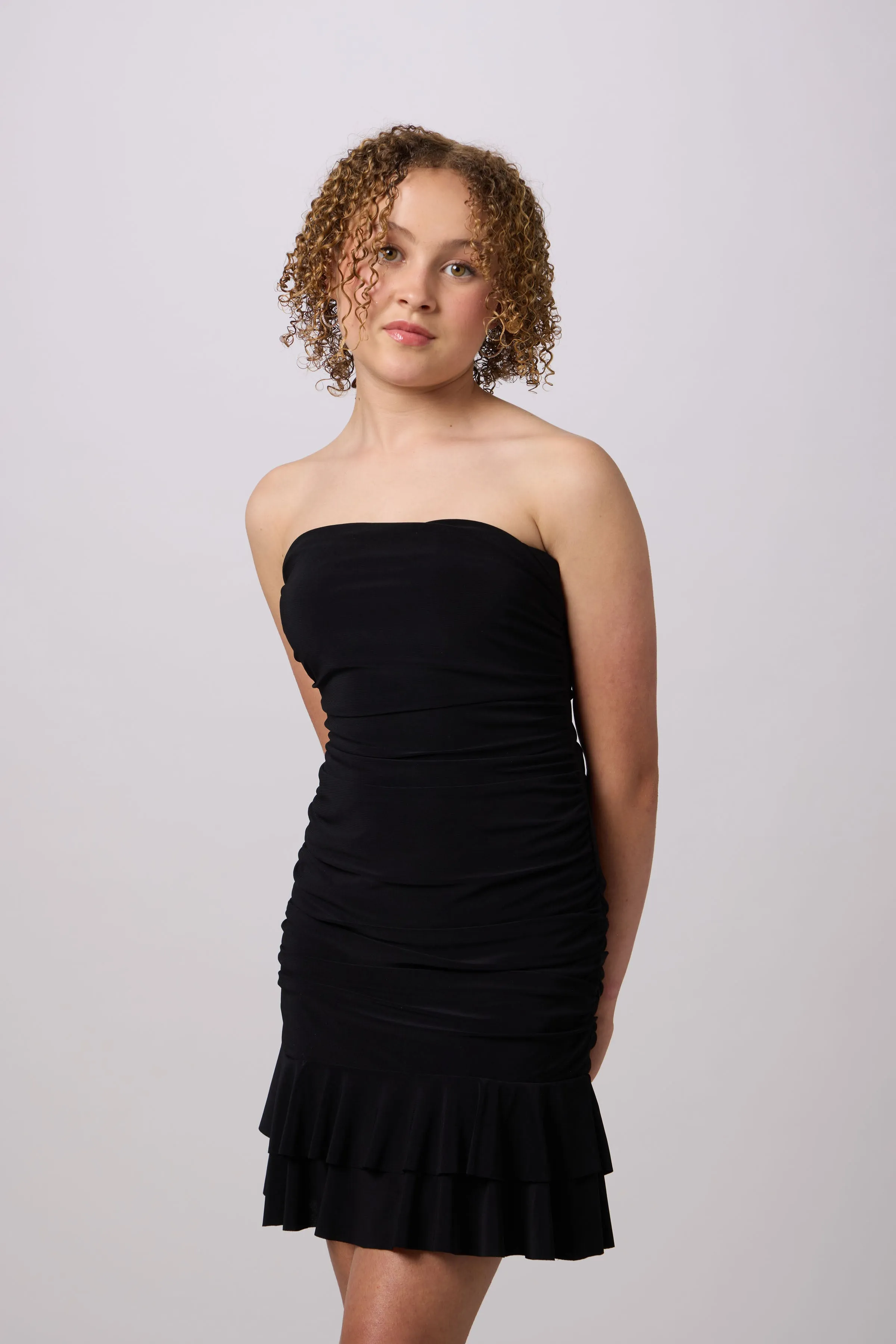 Tiered Tie-Back Dress sold by Un Deux Trois product image thumbnail 4