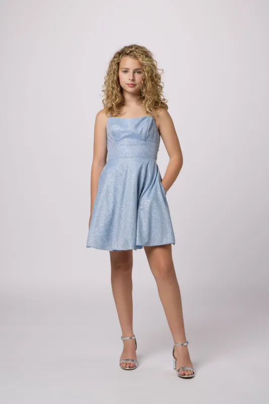 Fit and Flare Glitter Dress sold by Un Deux Trois