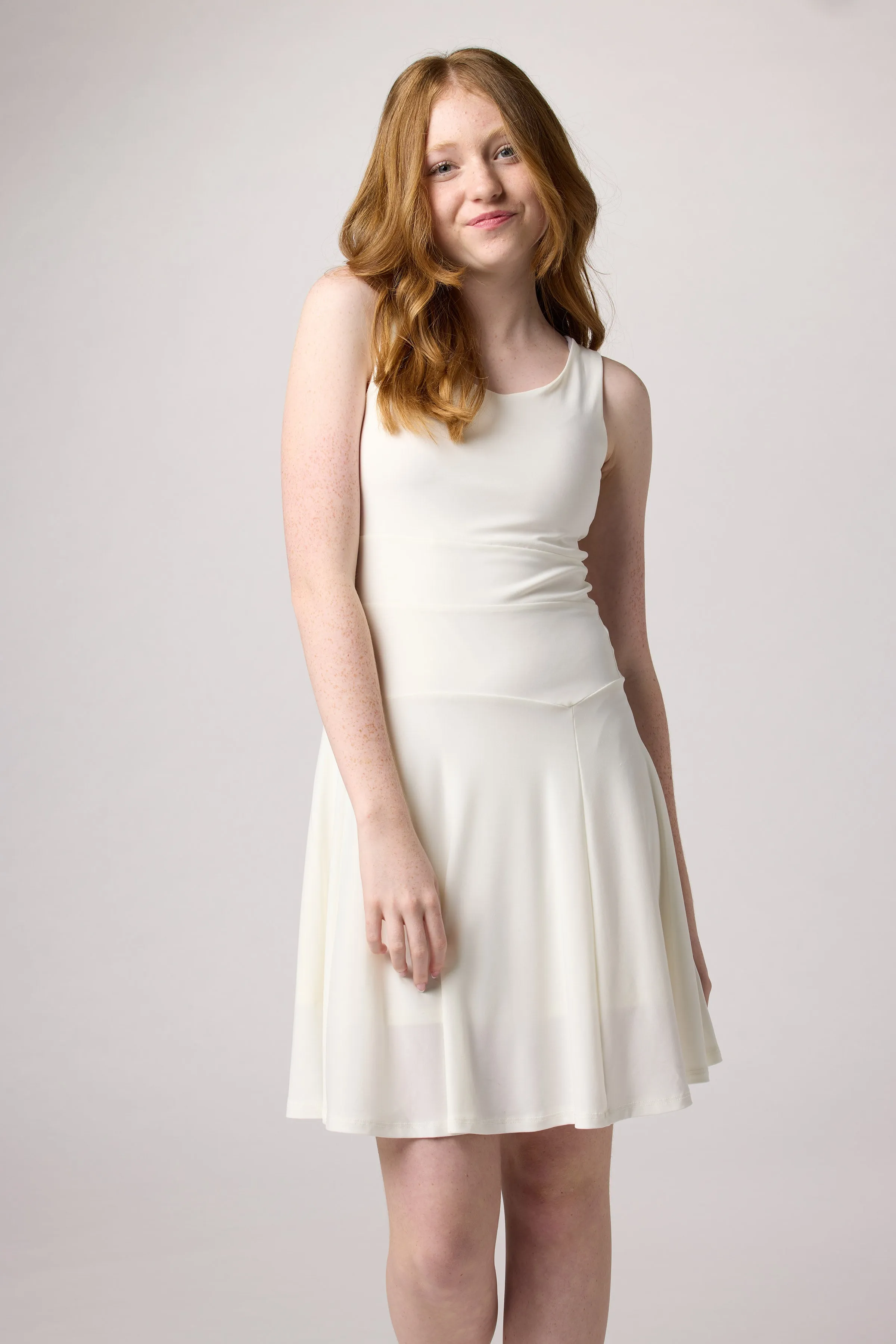 Skater Dress in Ivory sold by Un Deux Trois product image thumbnail 4