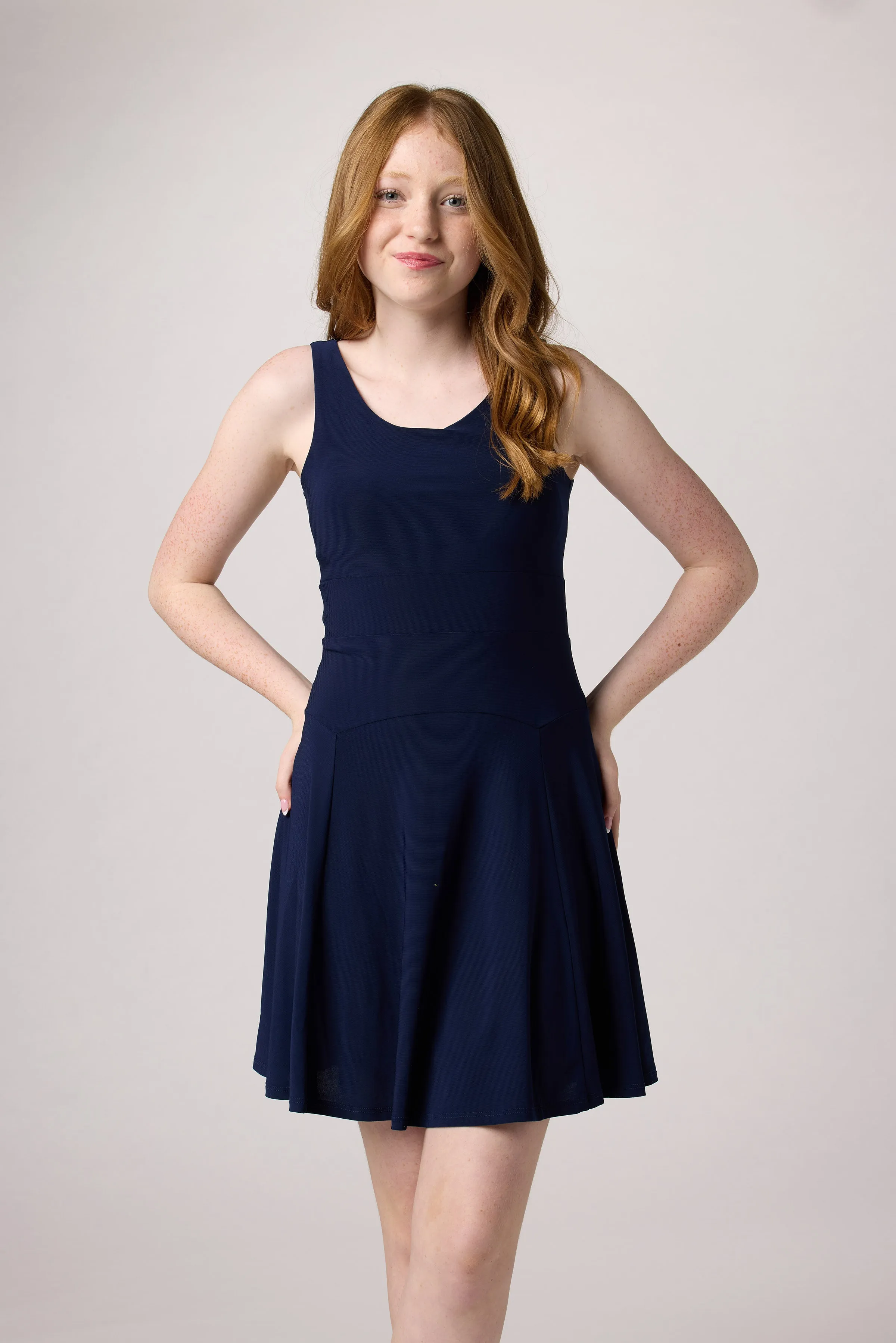 Skater Dress in Navy sold by Un Deux Trois product image thumbnail 2