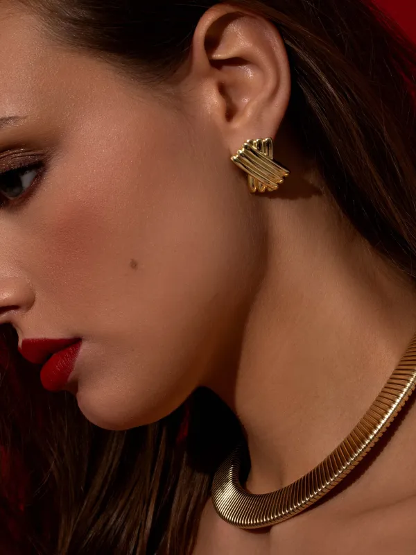 Bisou Statement Earrings made by Uncommon James