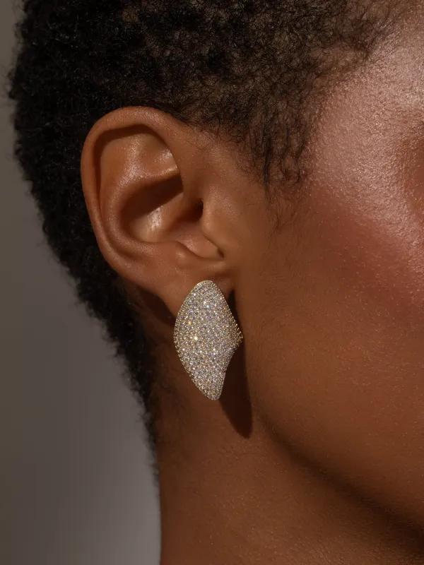 Bombshell Pavé Statement Earrings made by Uncommon James
