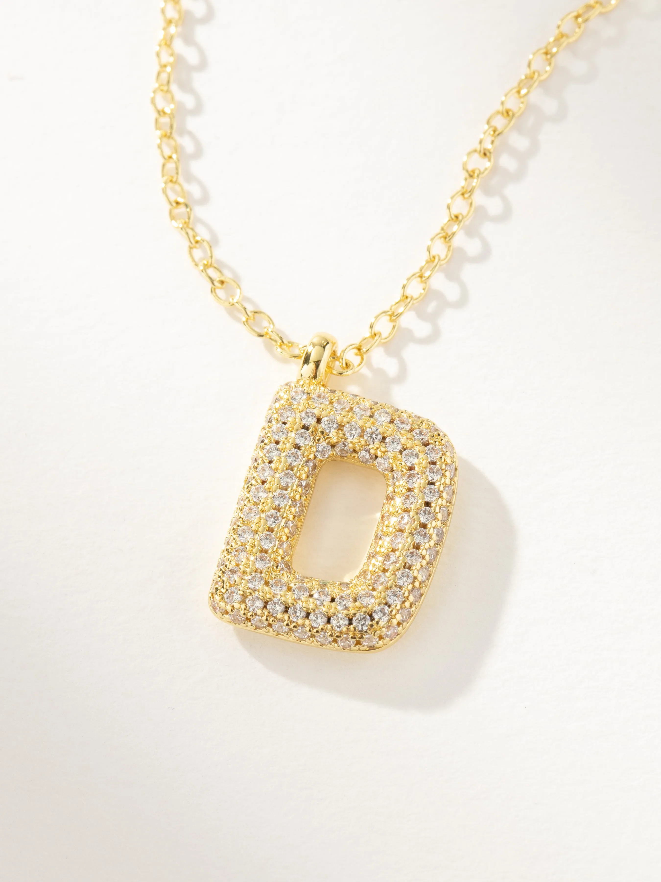 Pavé Bubble Letter Necklace 2.0 sold by Uncommon James product image thumbnail 5