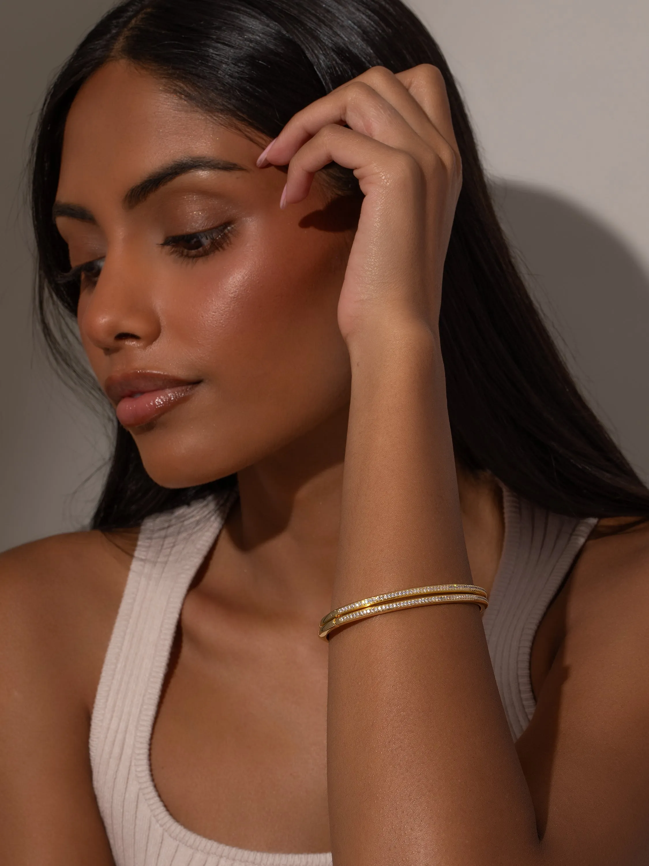 Radiant Glow Pavé Bracelet (Set of 2) sold by Uncommon James product image thumbnail 5