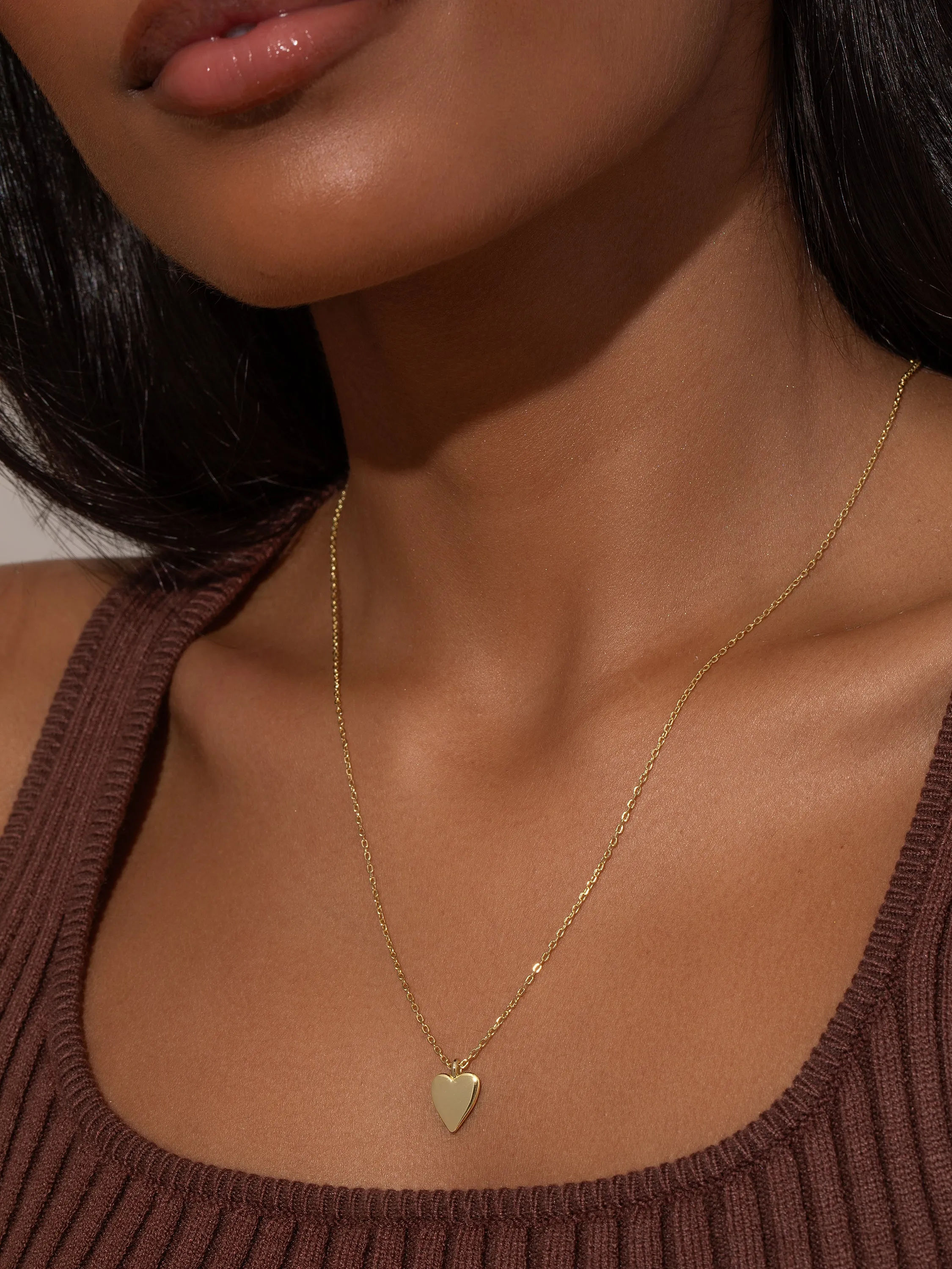 Vermeil Golden Heart Necklace sold by Uncommon James product image thumbnail 3