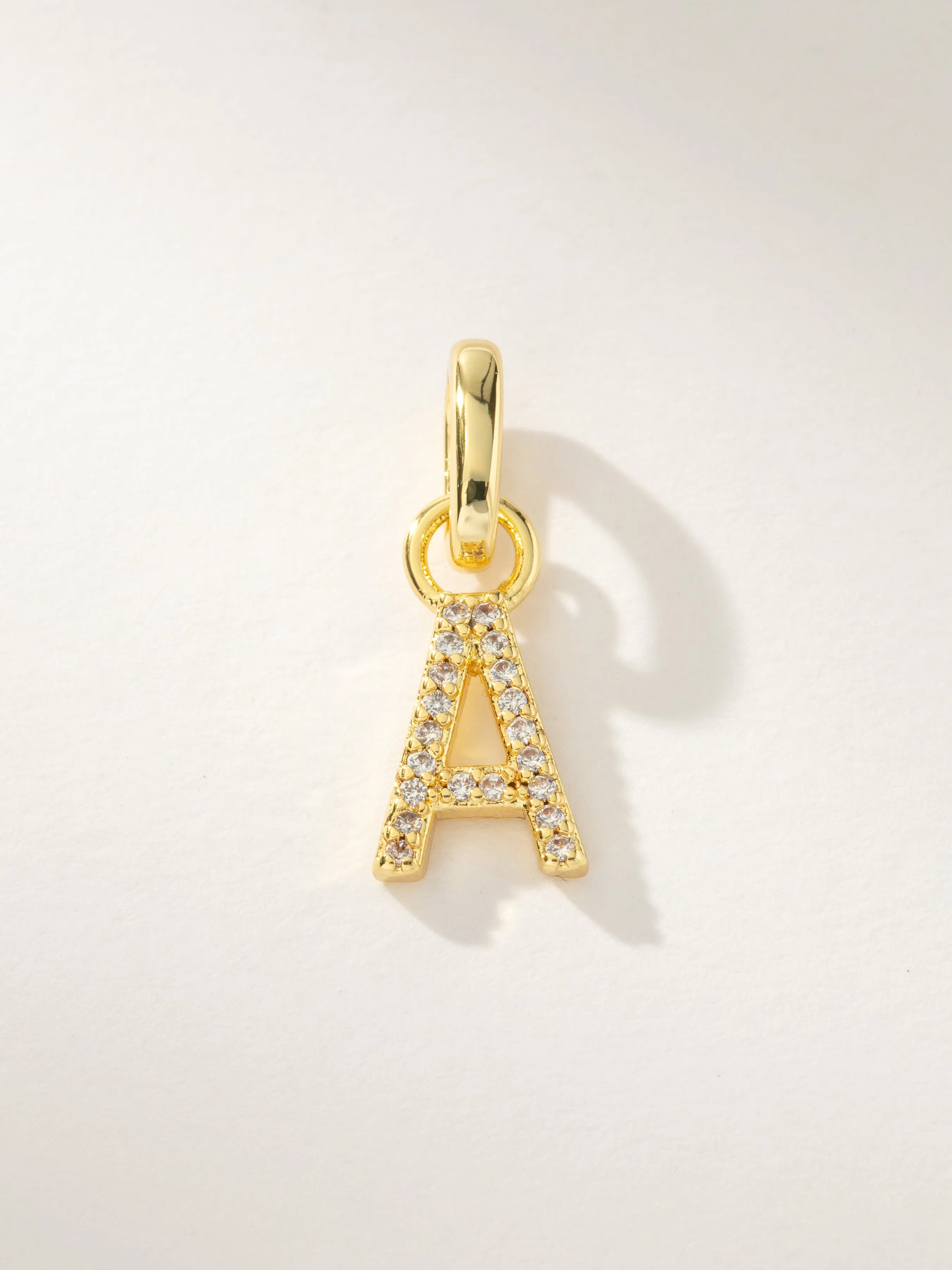 Pavé Letter Charm sold by Uncommon James product image thumbnail 2