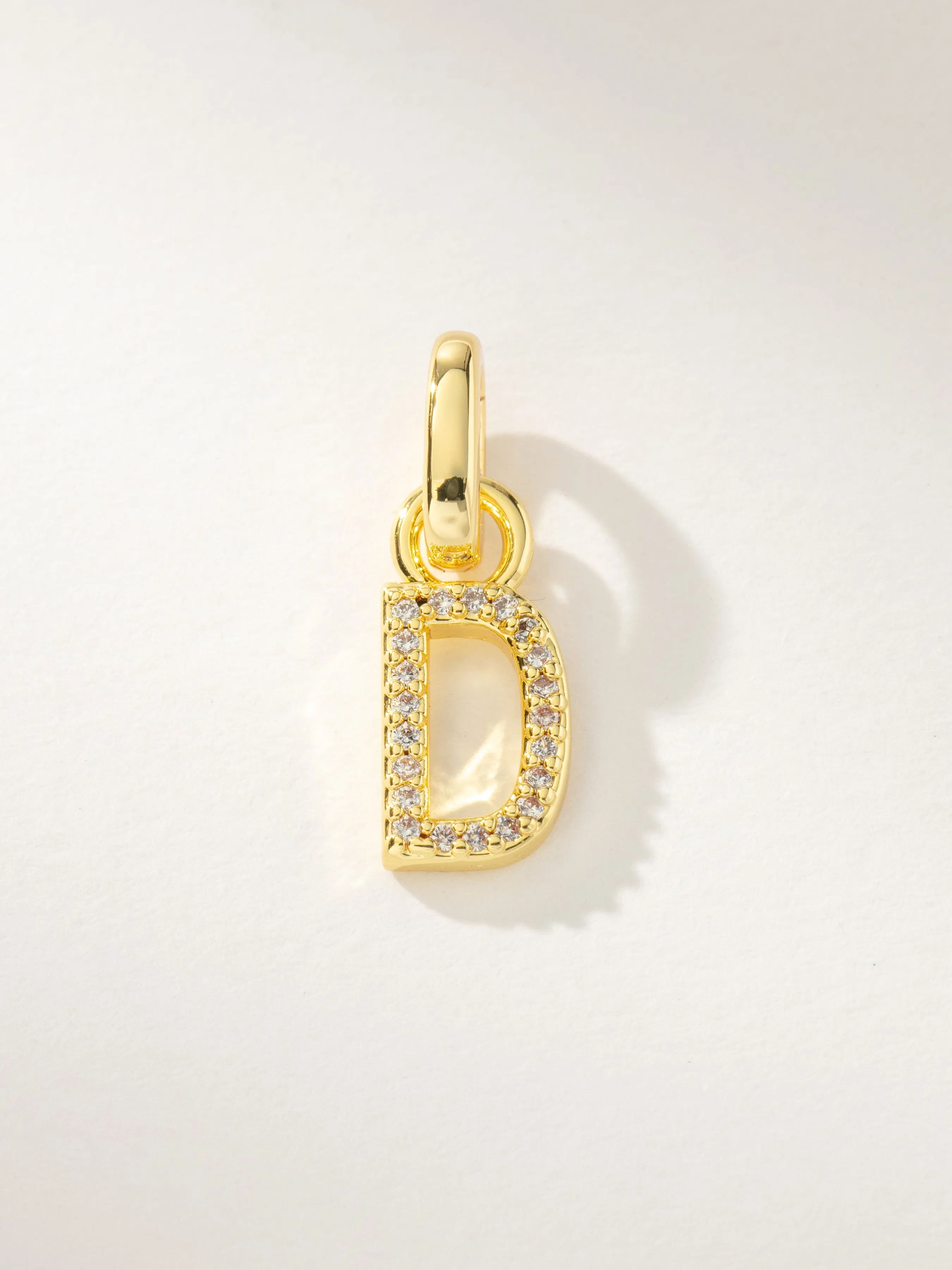 Pavé Letter Charm sold by Uncommon James product image thumbnail 5