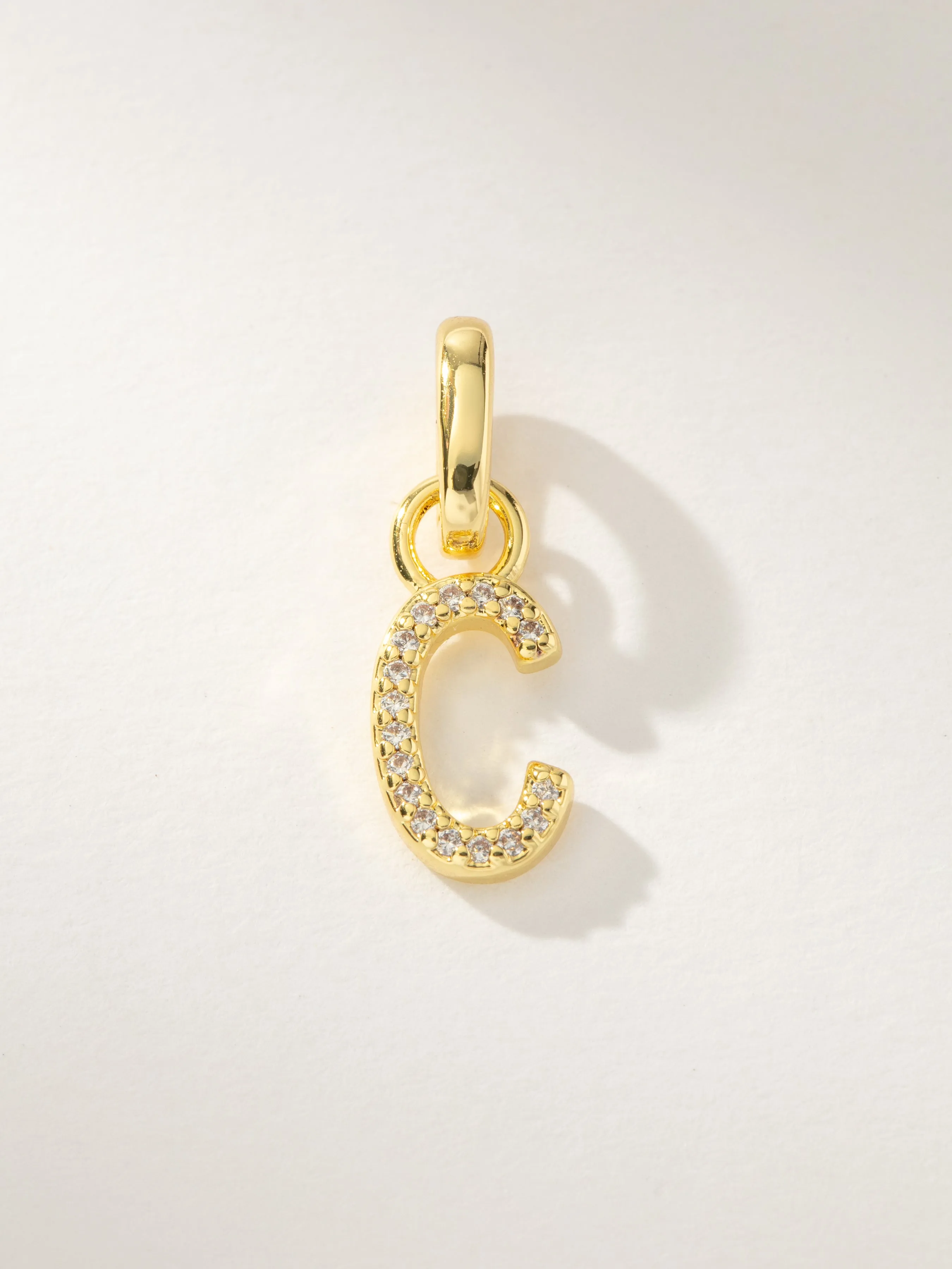 Pavé Letter Charm sold by Uncommon James product image thumbnail 4