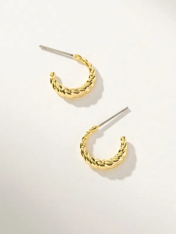 Croissant Twist Hoop Earrings sold by Uncommon James