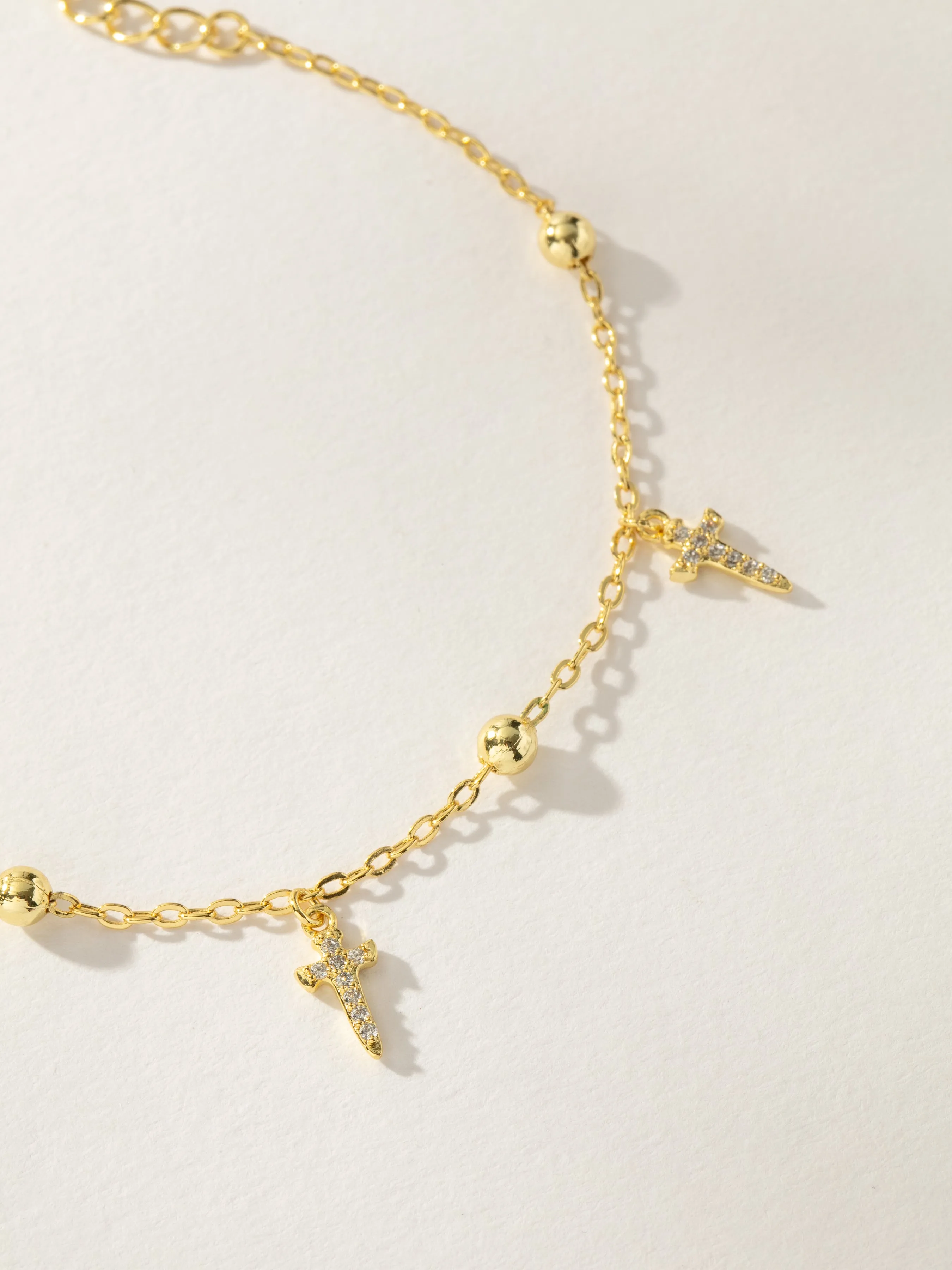 Higher Shine Cross and Chain Bracelet sold by Uncommon James product image thumbnail 3