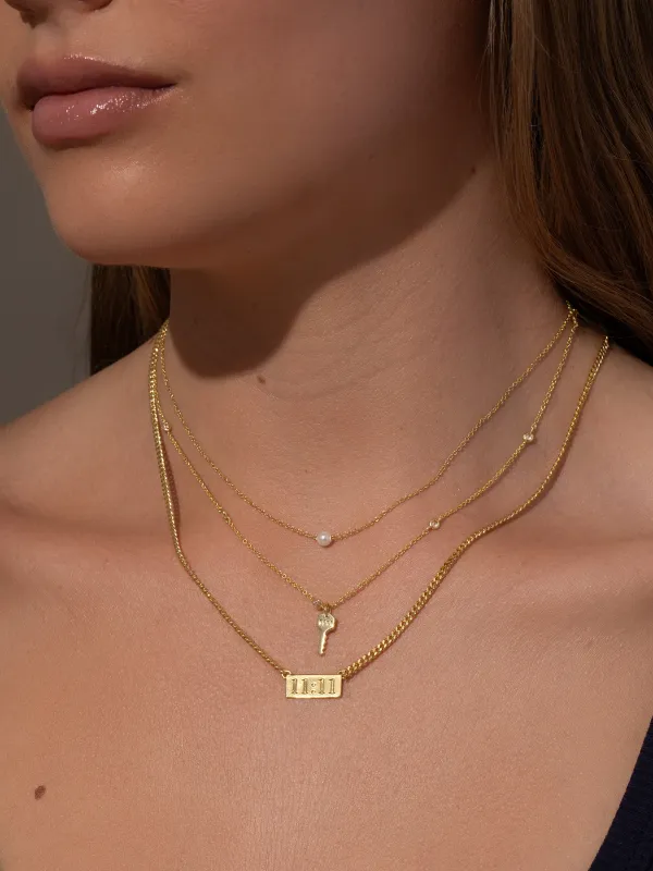 Angel Number Necklace Stack made by Uncommon James
