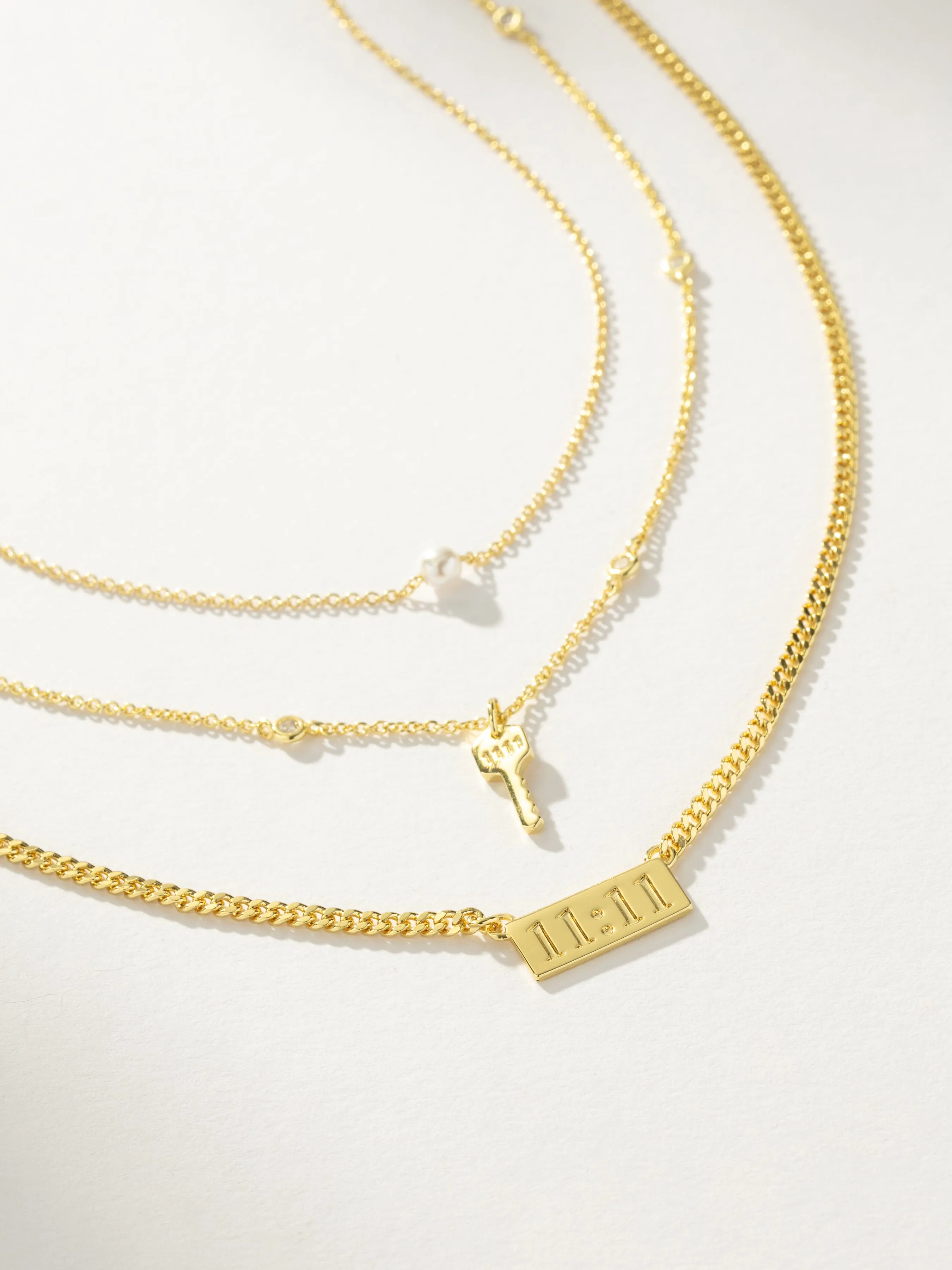 Angel Number Necklace Stack sold by Uncommon James product image thumbnail 2