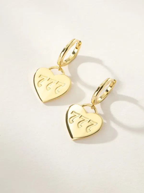 Lucky Girl Huggie Earrings made by Uncommon James