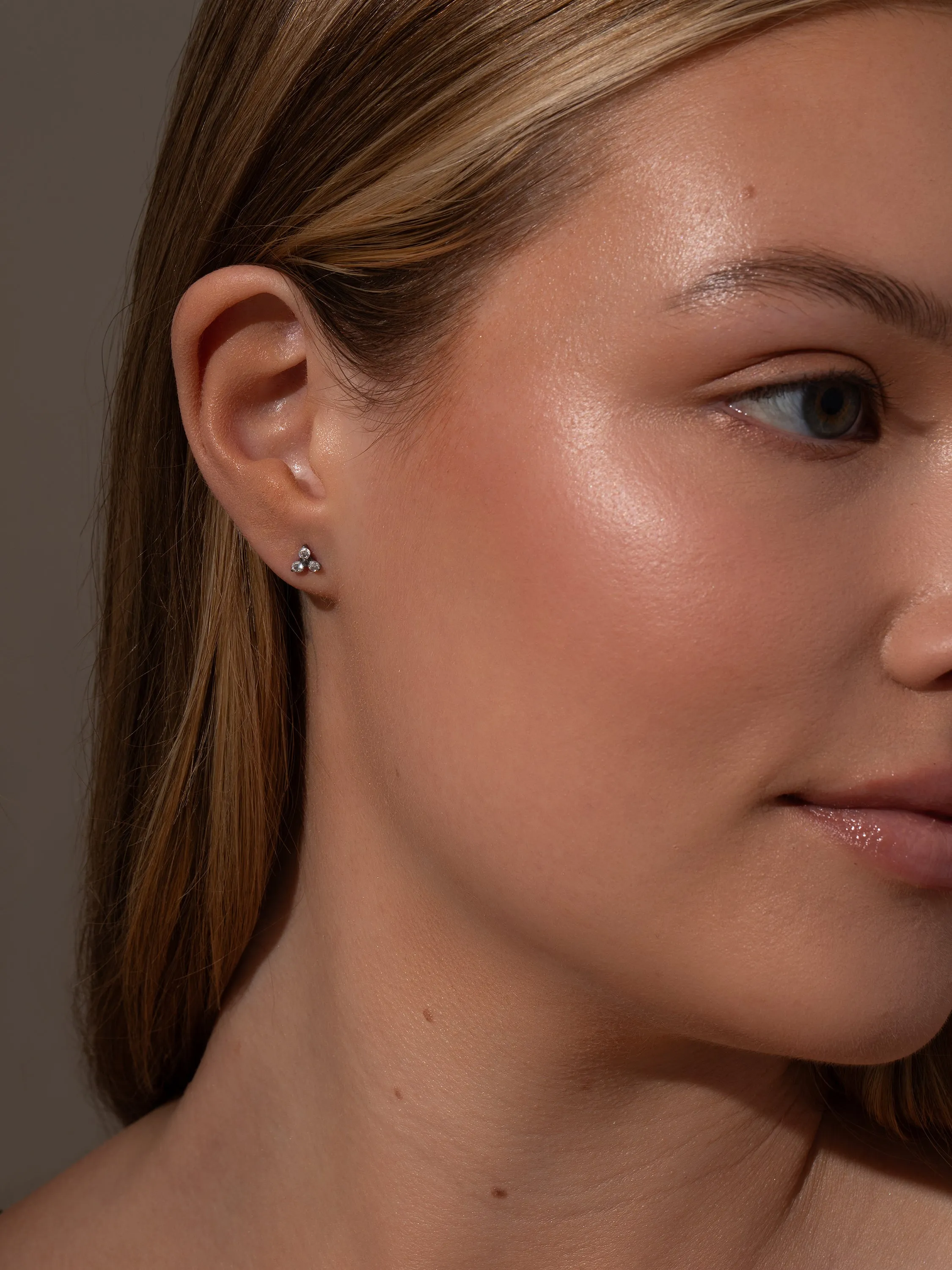 Diamond Cluster Titanium Flat Back Earring sold by Uncommon James product image thumbnail 2