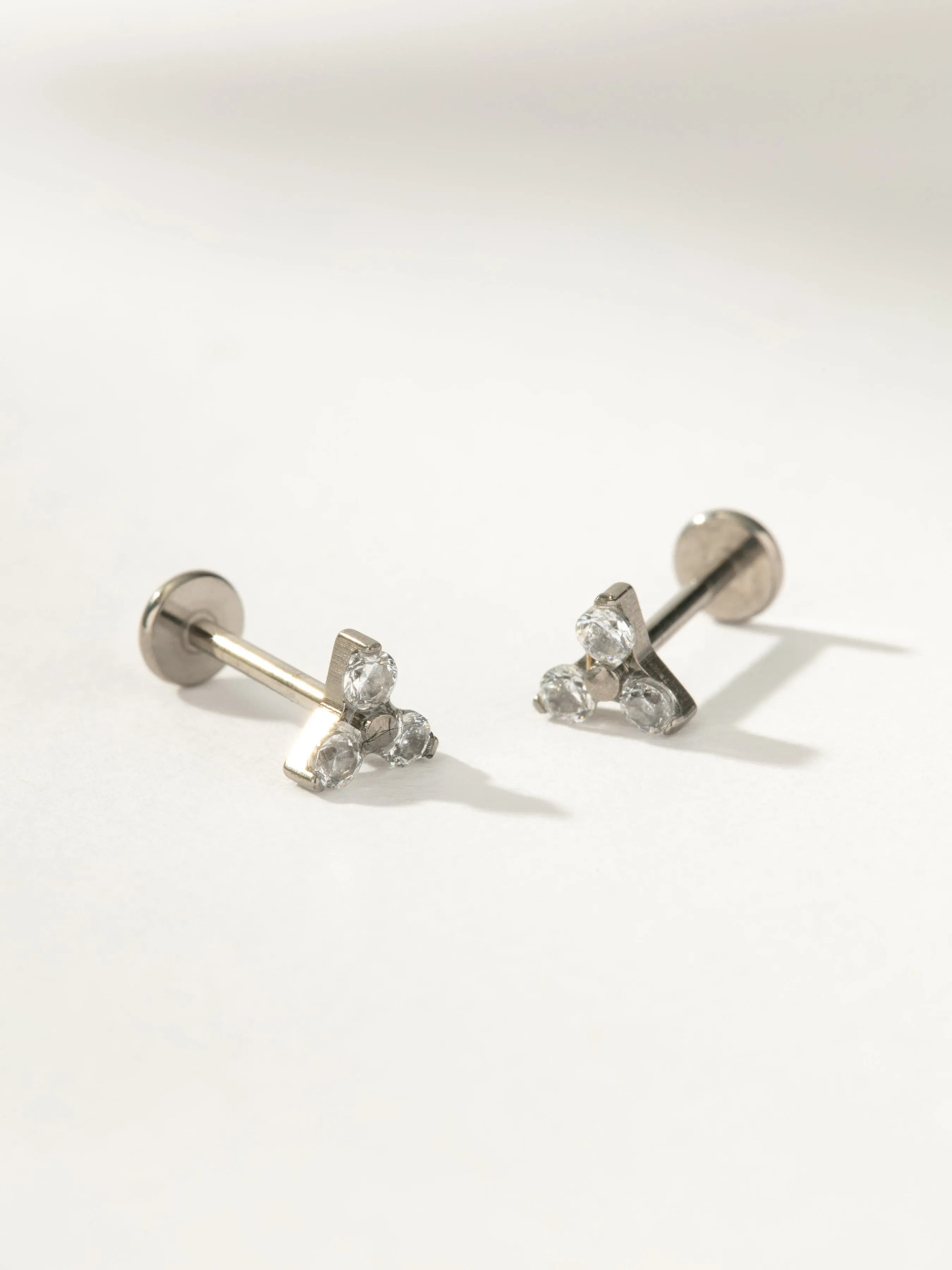 Diamond Cluster Titanium Flat Back Earring sold by Uncommon James