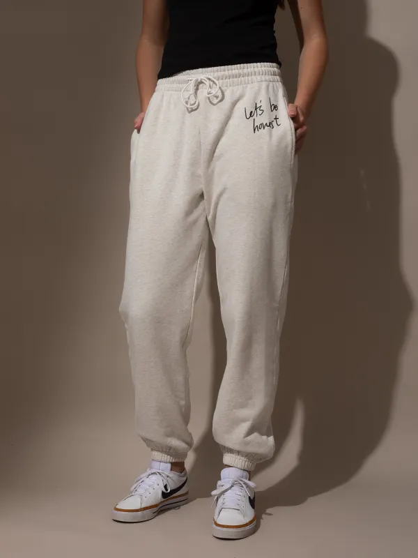 Let's Be Honest Sweatpants sold by Uncommon James