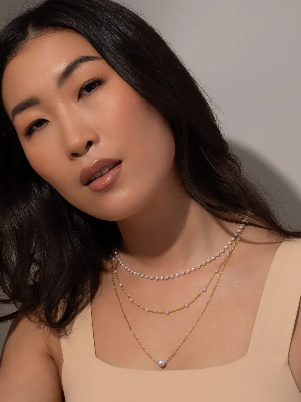 Triple Layer Pearl Necklace sold by Uncommon James