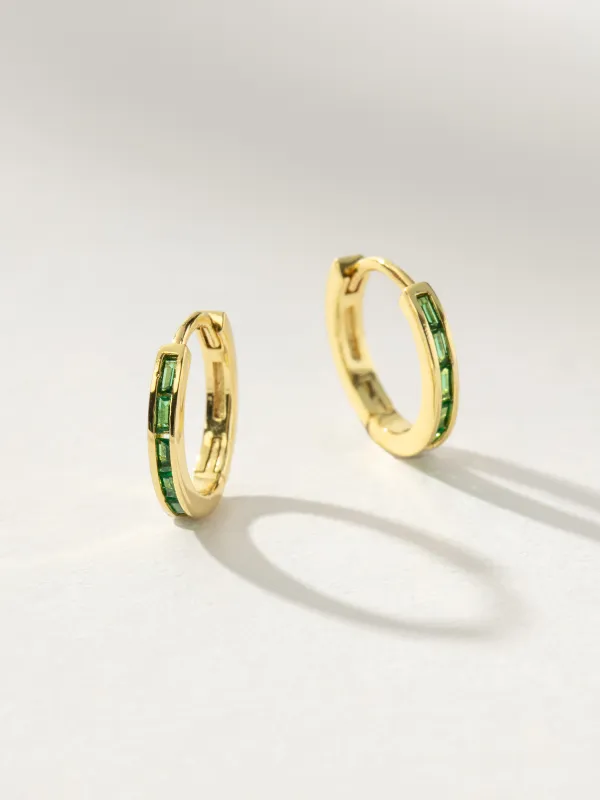 Green With Envy Huggie Earrings sold by Uncommon James