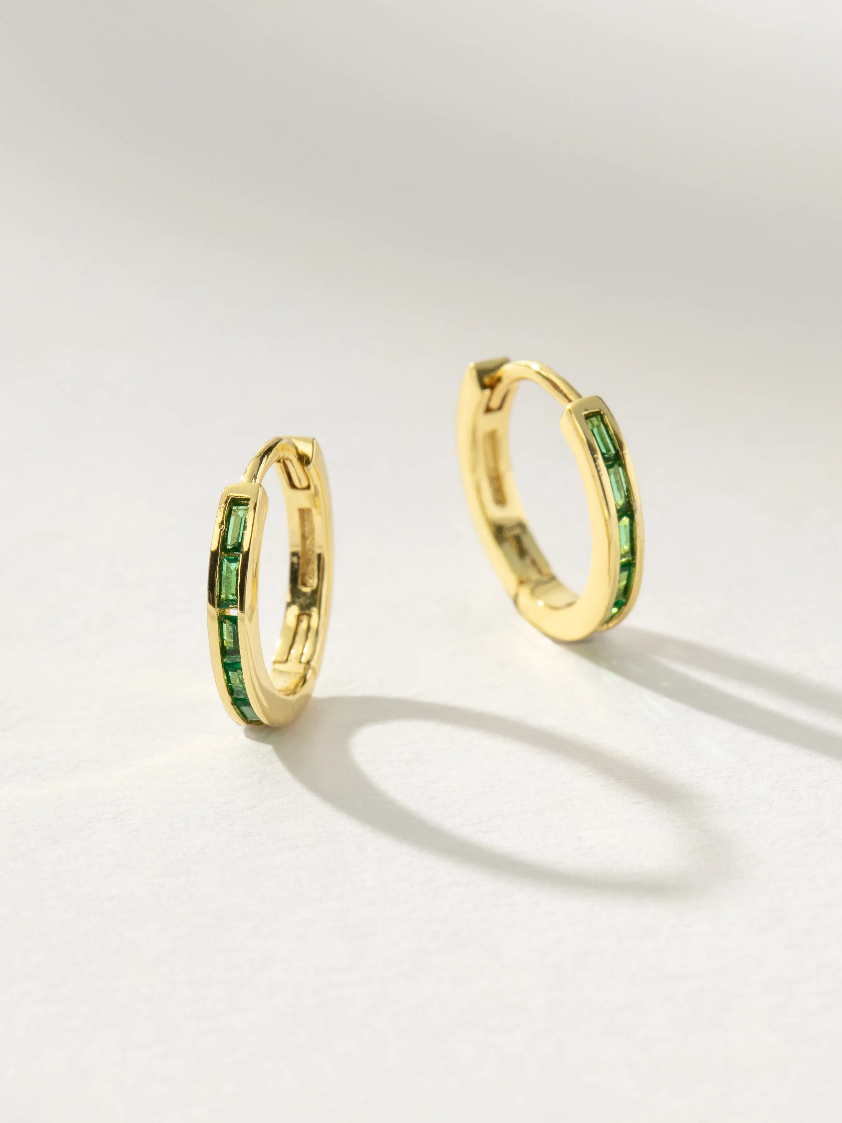 Green With Envy Huggie Earrings sold by Uncommon James