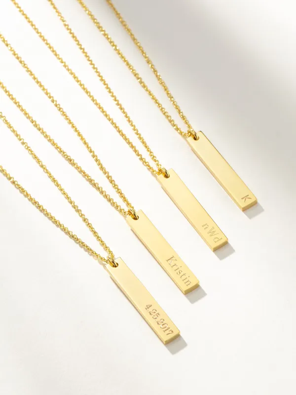 Vertical Bar Necklace sold by Uncommon James