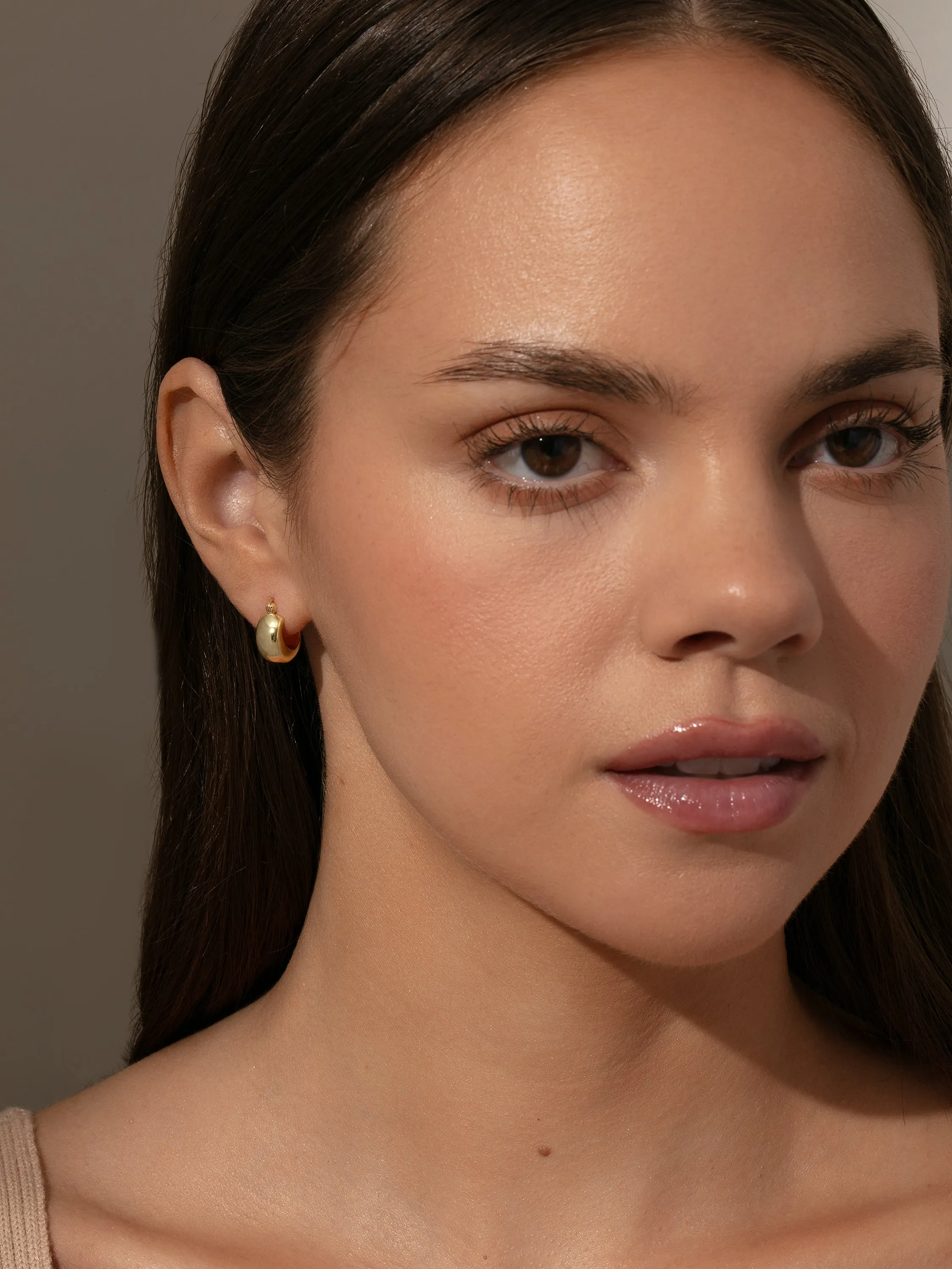 Vermeil Bold Statement Hoop Earrings sold by Uncommon James product image thumbnail 3