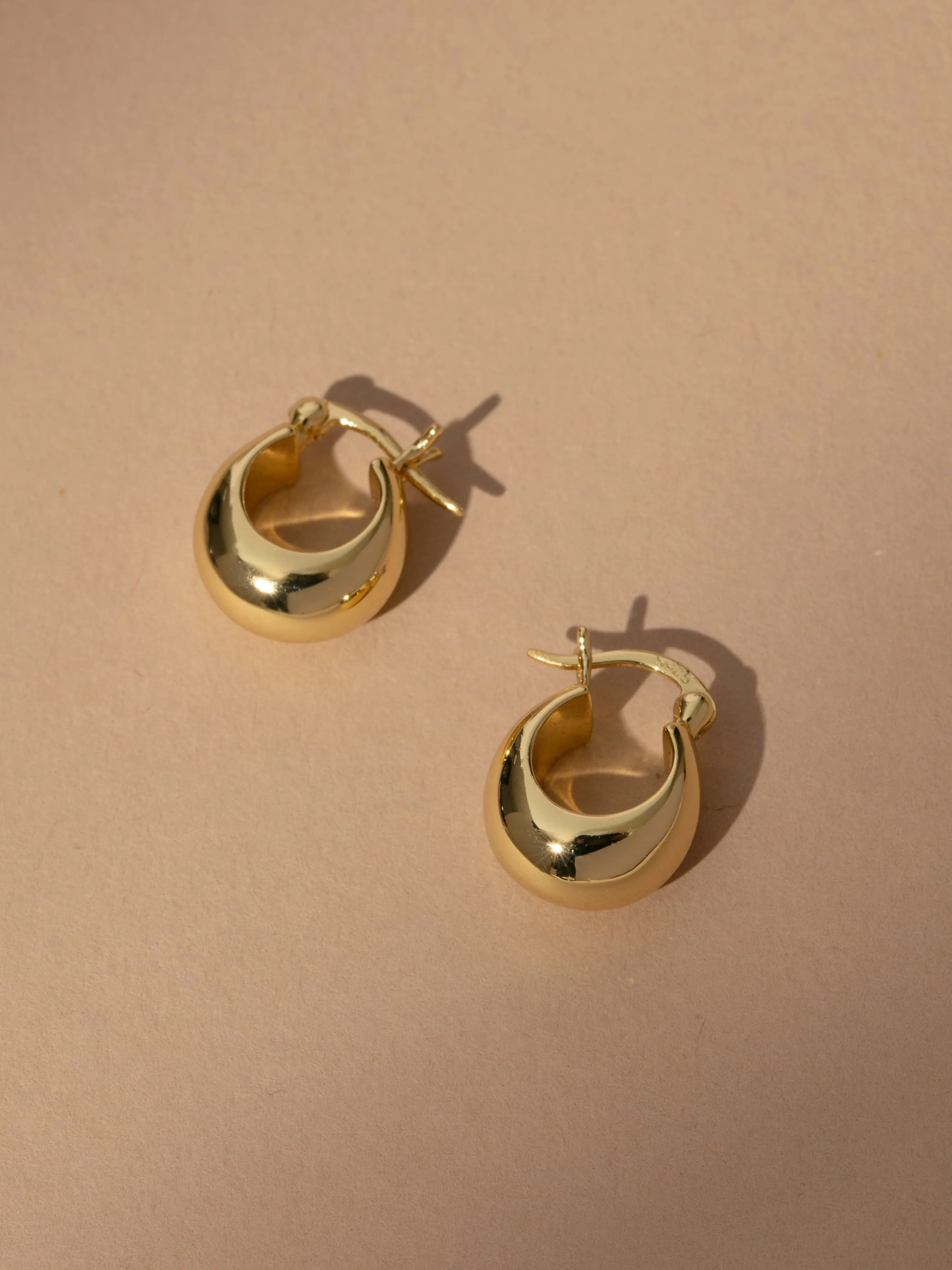 Vermeil Bold Statement Hoop Earrings sold by Uncommon James