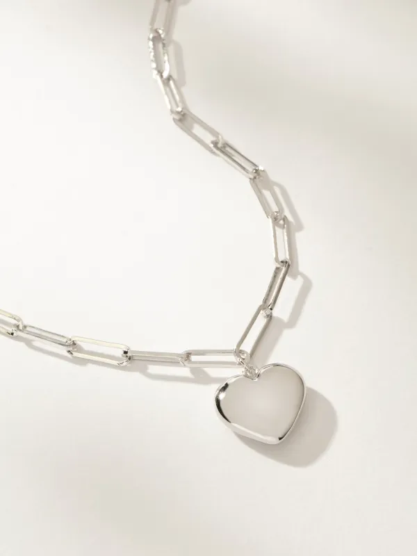 Puffy Heart Pendant Necklace sold by Uncommon James