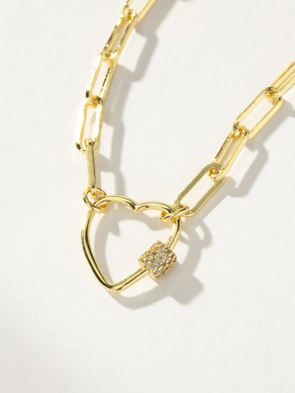 Locked Heart Necklace sold by Uncommon James