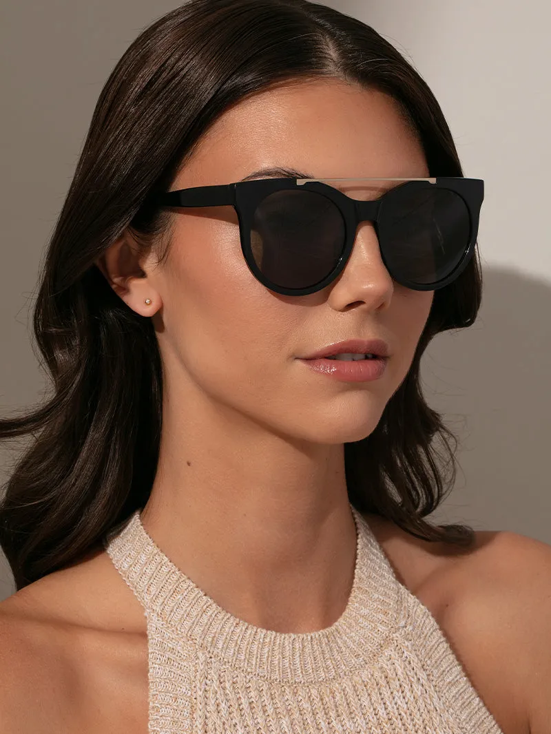 Brow Bar Round Sunglasses sold by Uncommon James product image thumbnail 2