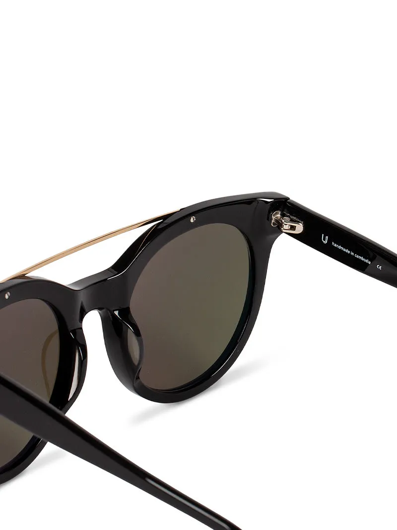 Brow Bar Round Sunglasses sold by Uncommon James product image thumbnail 4