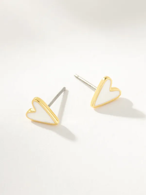 White Heart Studs sold by Uncommon James