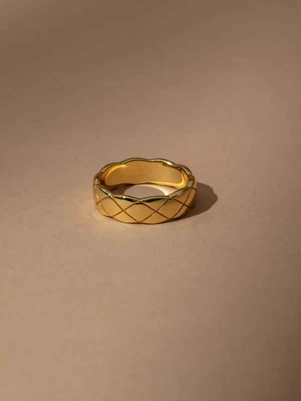 Vermeil Criss Cross Ring sold by Uncommon James
