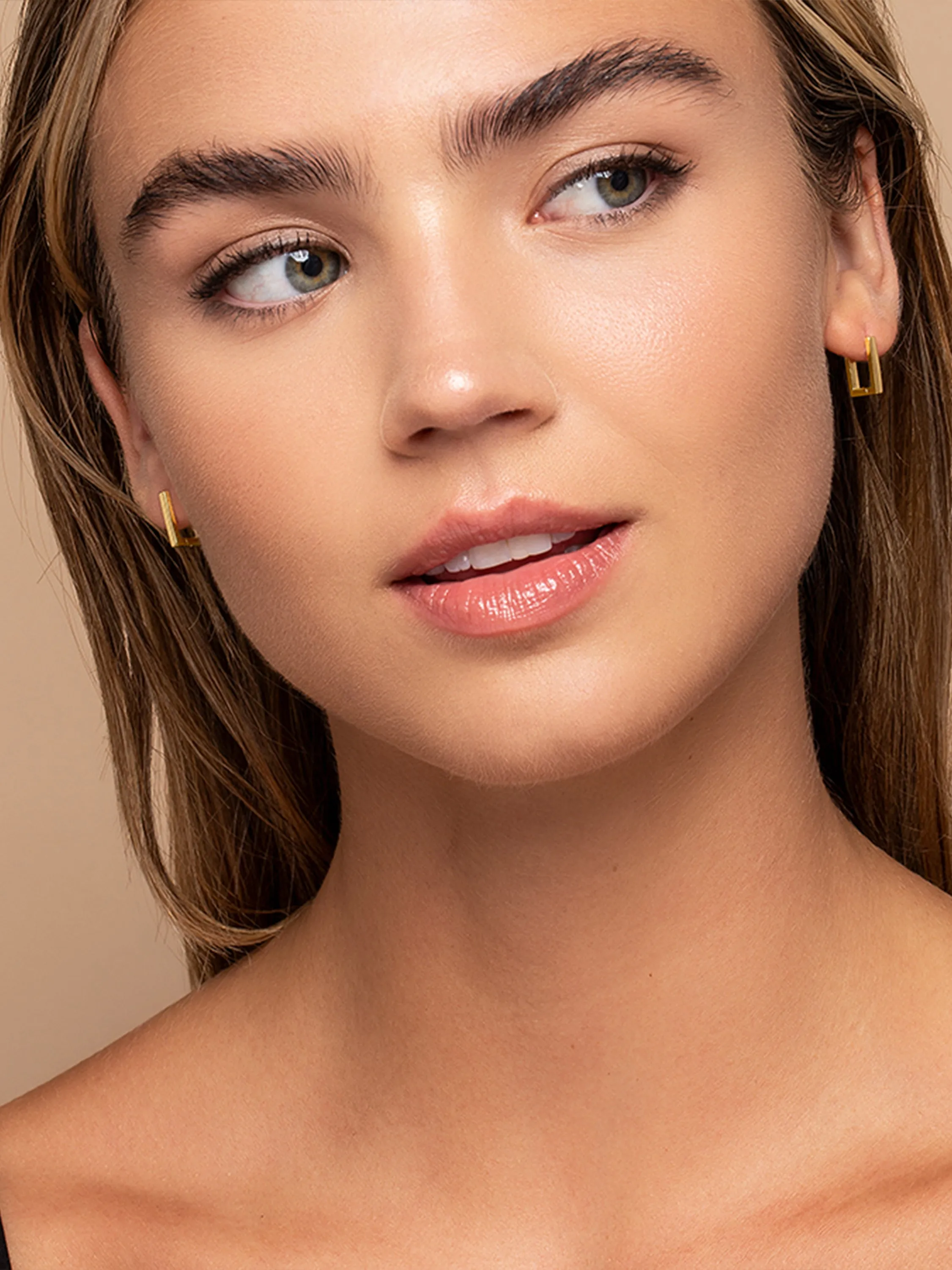 Vermeil Class Act Huggie Earrings sold by Uncommon James product image thumbnail 2