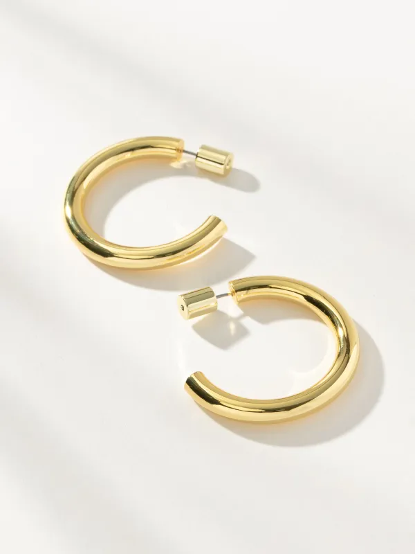Effortless Tube Hoop Earrings made by Uncommon James