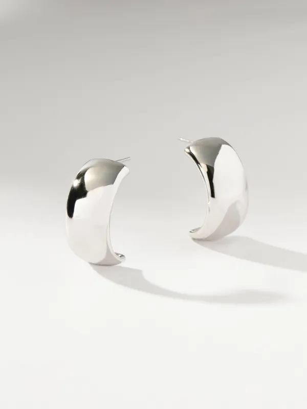 Reflection Statement Hoop Earrings sold by Uncommon James