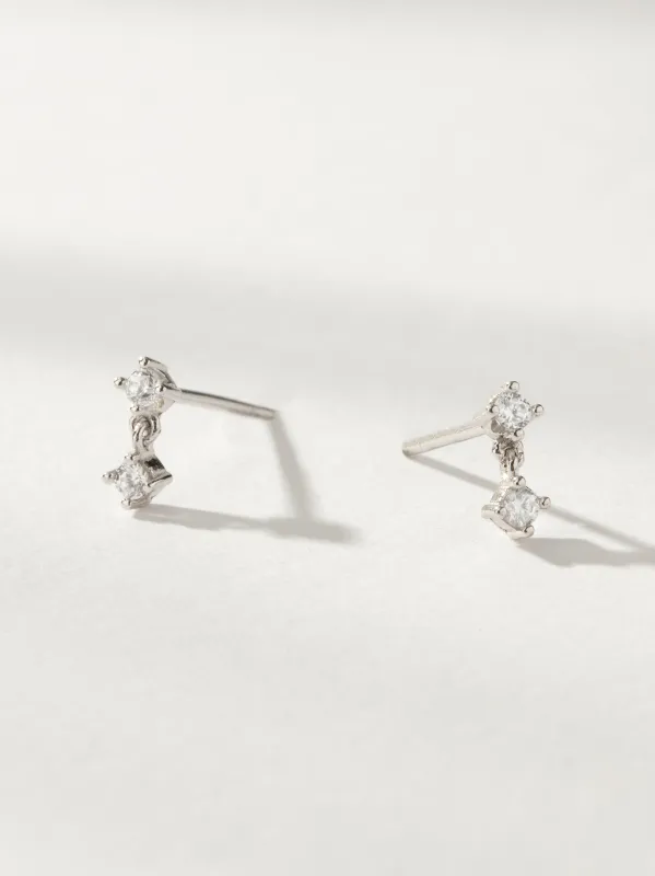 Dazzle Drop Stud Earrings made by Uncommon James
