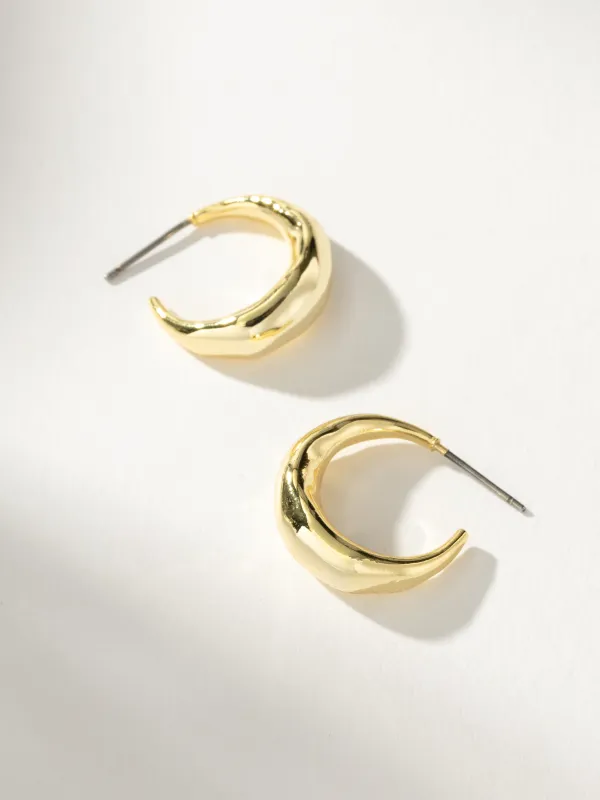 Textured Dome Hoop Earrings made by Uncommon James